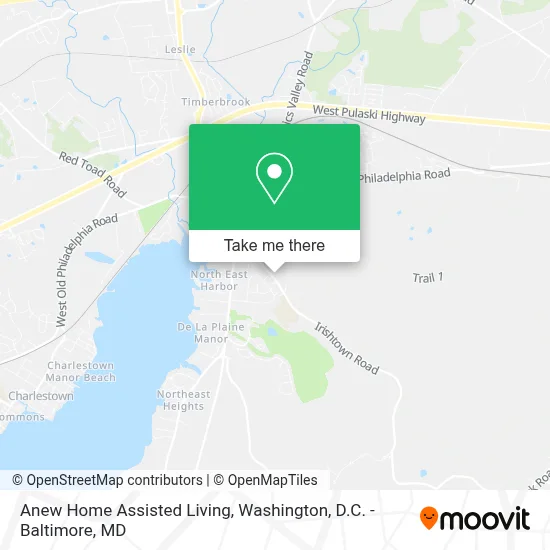 Anew Home Assisted Living map
