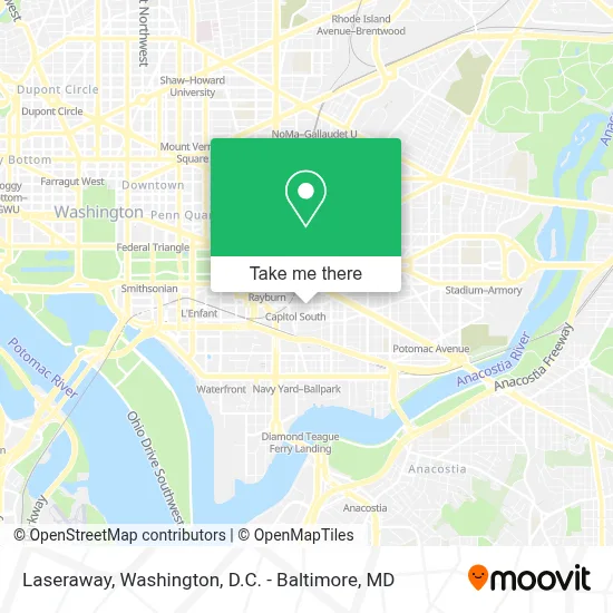 Laseraway map