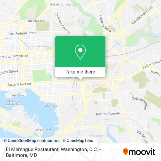El Merengue Restaurant map