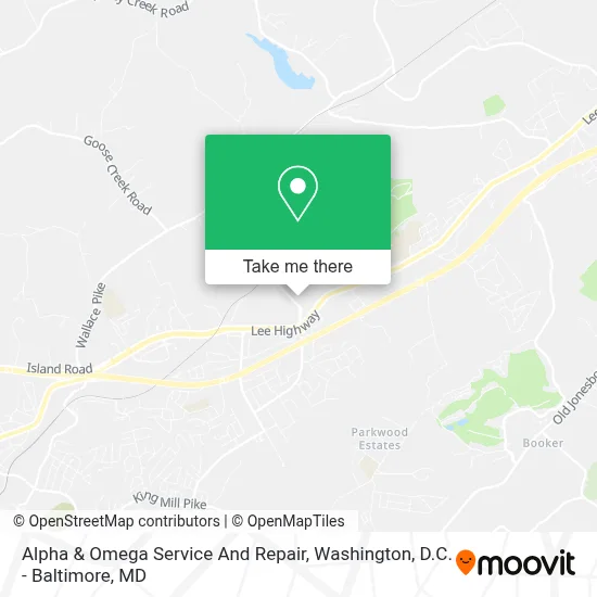 Alpha & Omega Service And Repair map