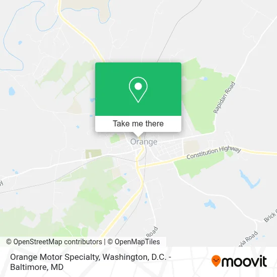 Orange Motor Specialty map