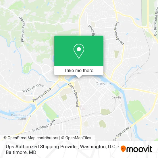 Ups Authorized Shipping Provider map
