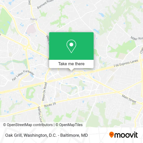 Oak Grill map