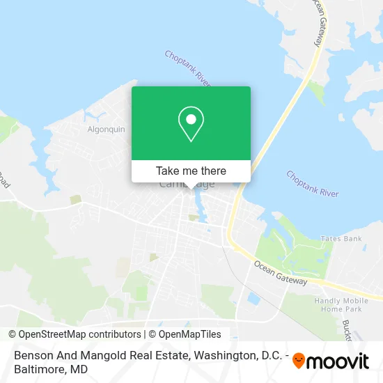 Benson And Mangold Real Estate map