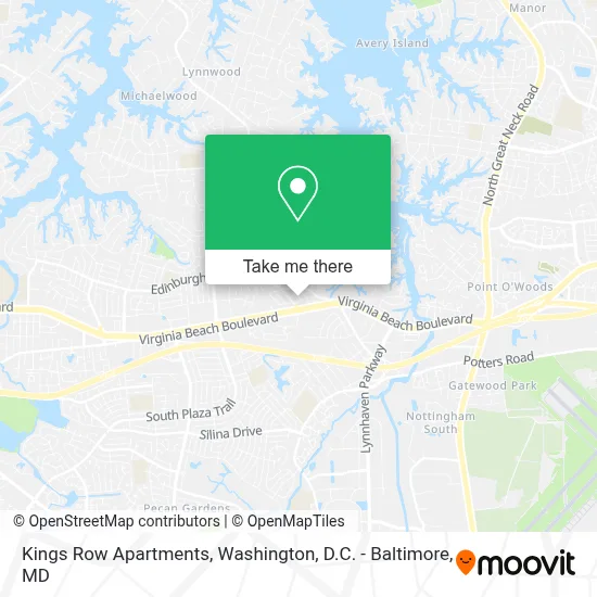 Kings Row Apartments map