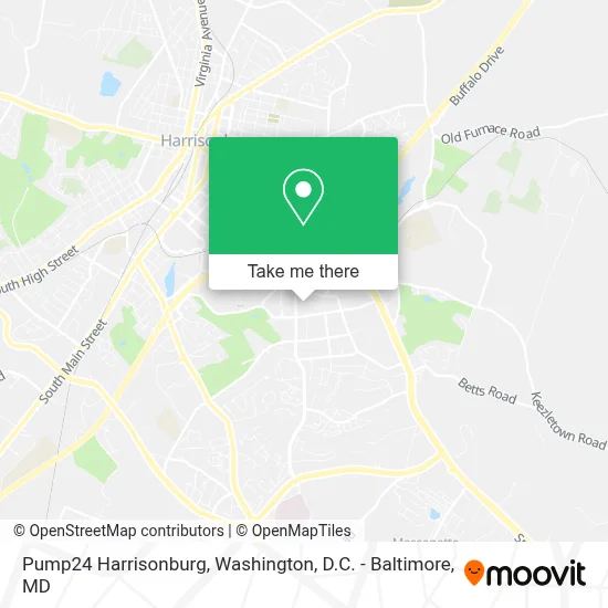 Pump24 Harrisonburg map