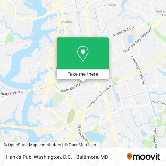 Hank's Pub map