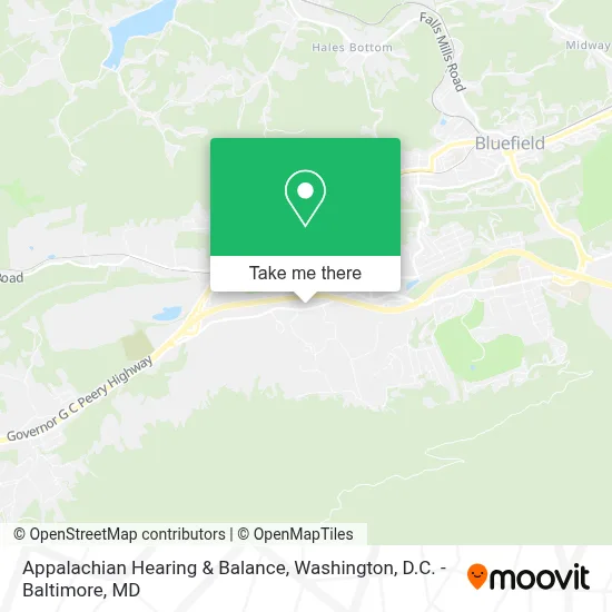 Appalachian Hearing & Balance map