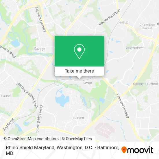 Rhino Shield Maryland map