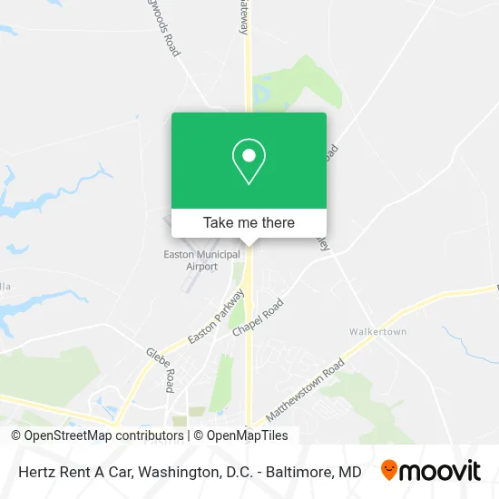Hertz Rent A Car map