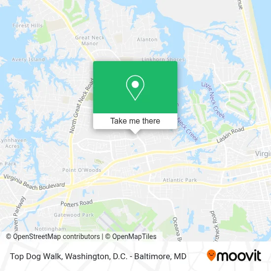 Top Dog Walk map