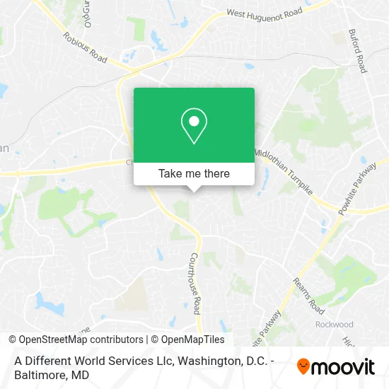 A Different World Services Llc map