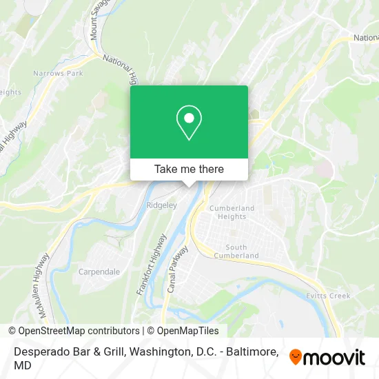 Desperado Bar & Grill map