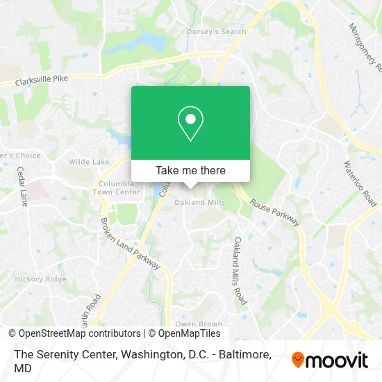 The Serenity Center map