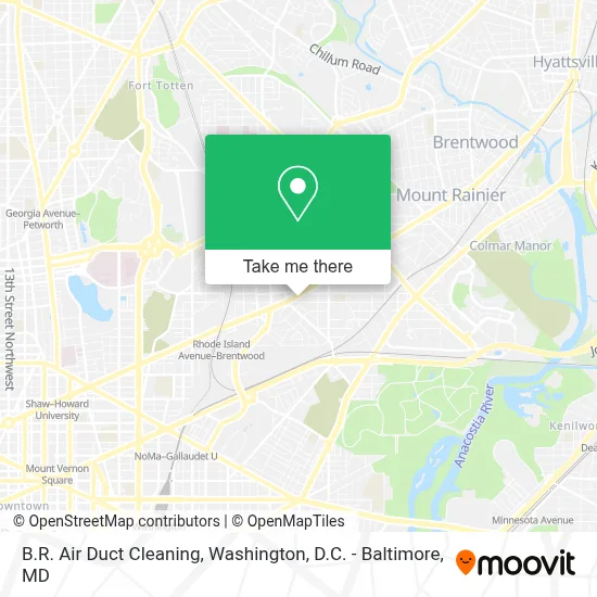 B.R. Air Duct Cleaning map
