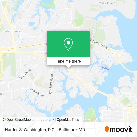 Hardee’S map