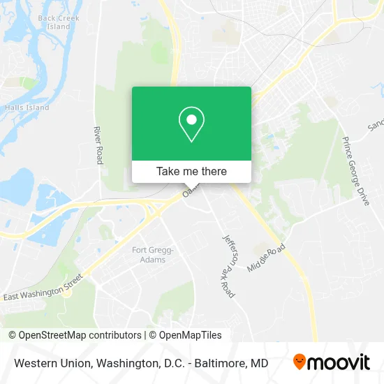 Western Union map