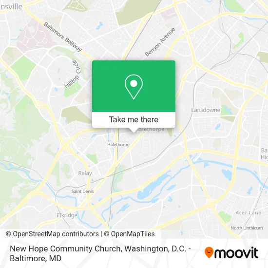 New Hope Community Church map