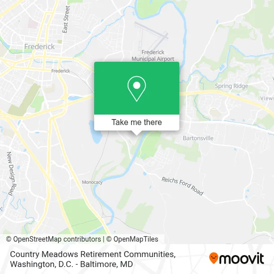 Country Meadows Retirement Communities map