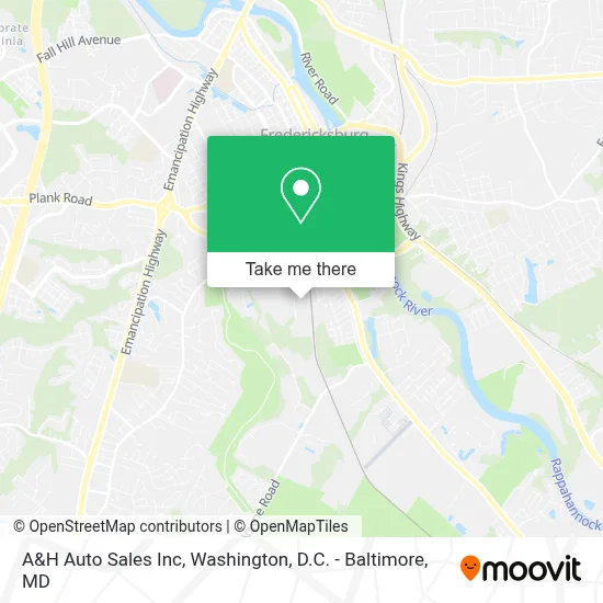 A&H Auto Sales Inc map