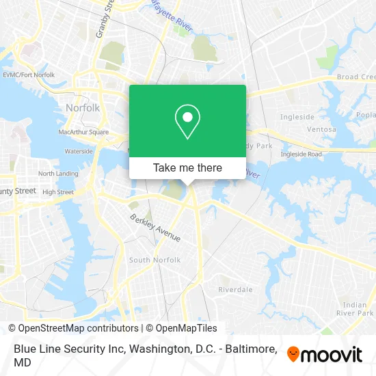 Blue Line Security Inc map