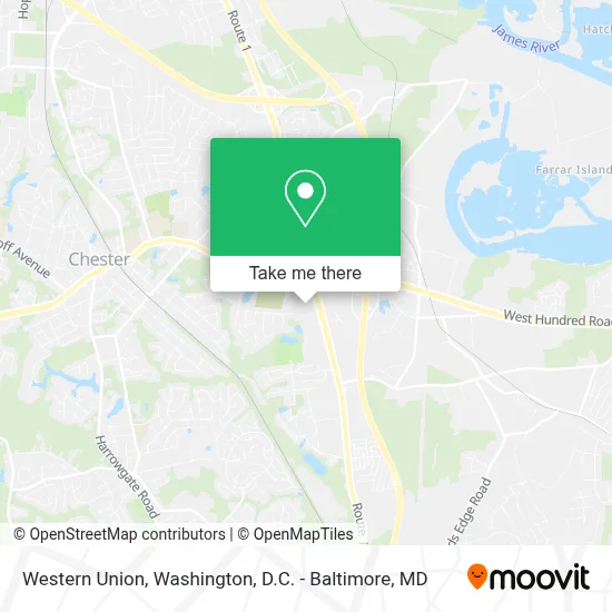 Western Union map