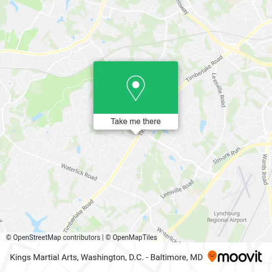Kings Martial Arts map