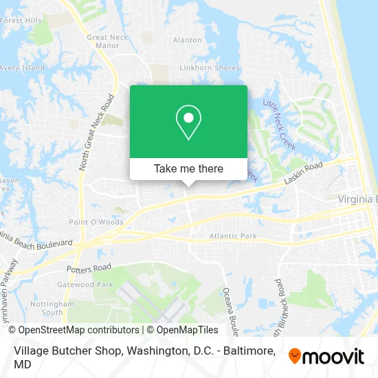 Village Butcher Shop map