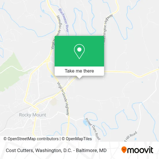 Cost Cutters map