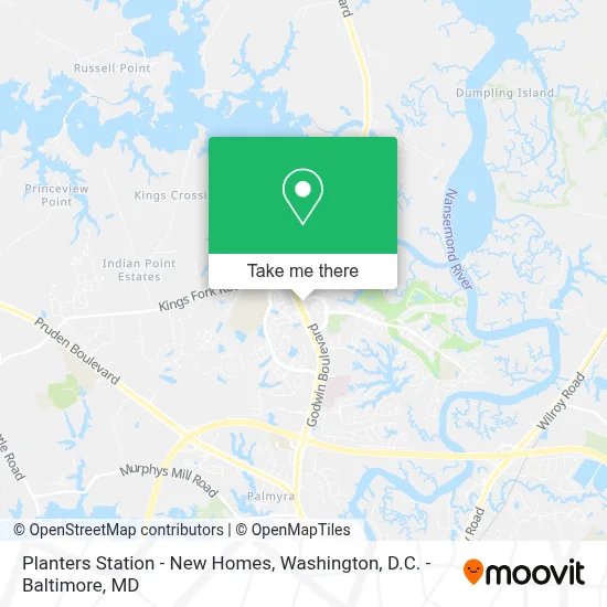 Planters Station - New Homes map