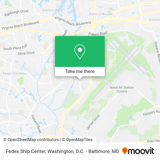 Fedex Ship Center map