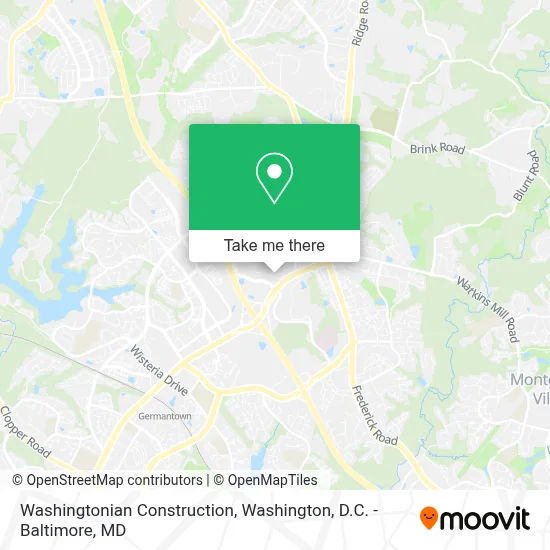Washingtonian Construction map