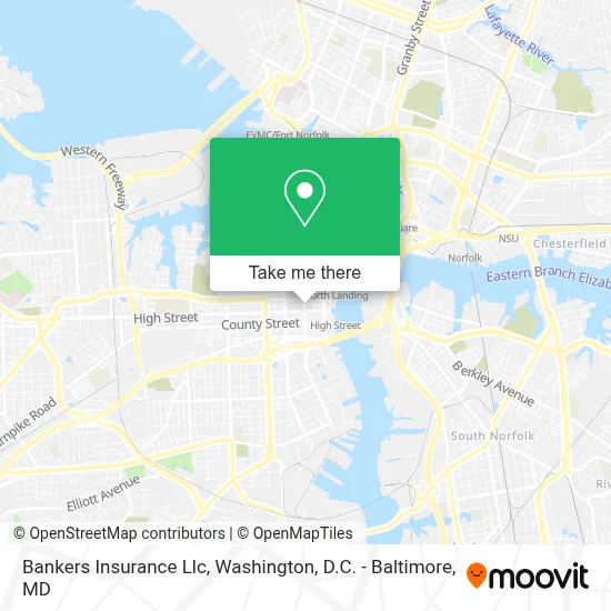 Bankers Insurance Llc map