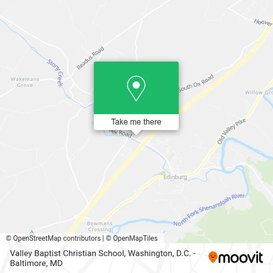 Valley Baptist Christian School map