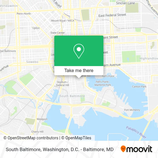 South Baltimore map