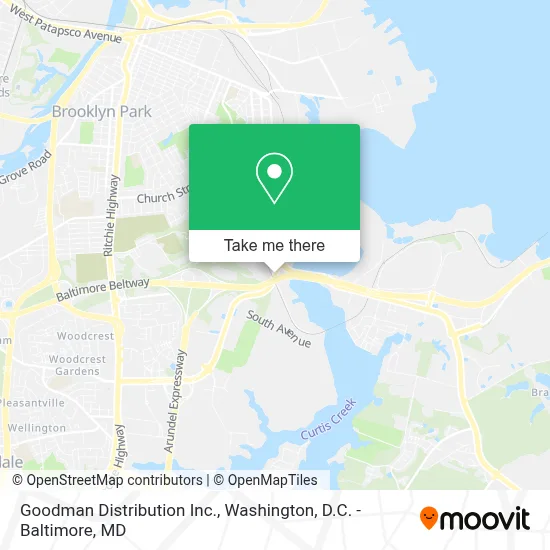 Goodman Distribution Inc. map