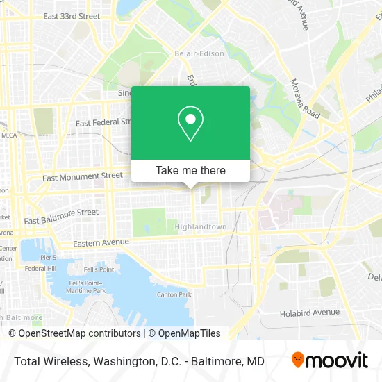 Total Wireless map