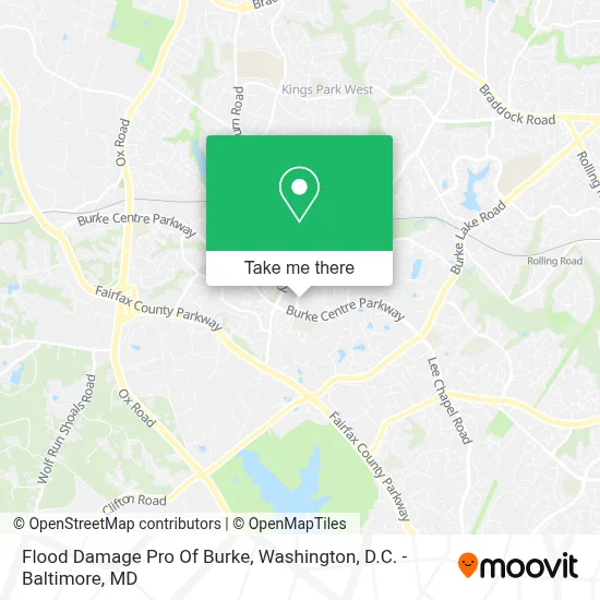 Flood Damage Pro Of Burke map