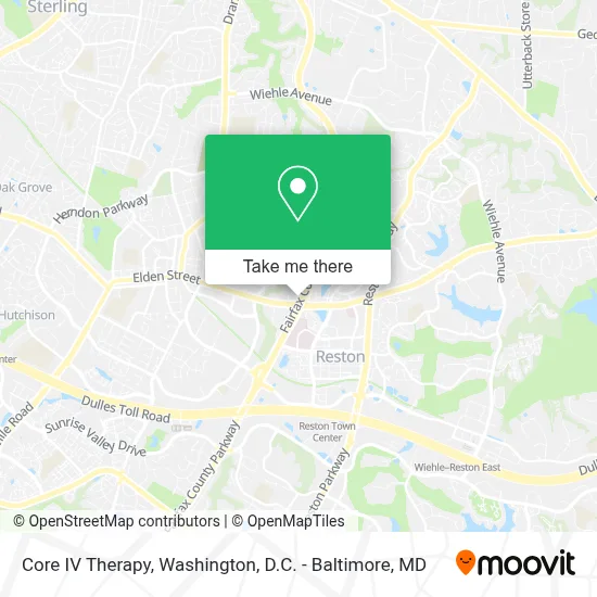 Core IV Therapy map