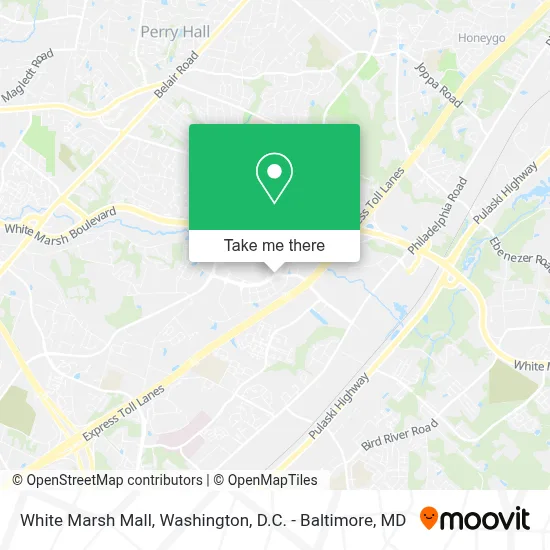 White Marsh Mall map