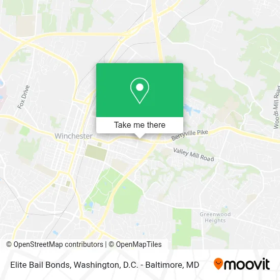 Elite Bail Bonds map