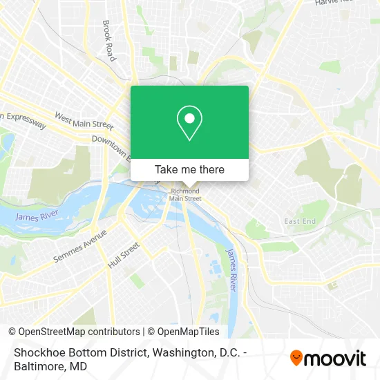 Shockhoe Bottom District map