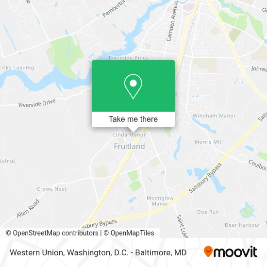 Western Union map