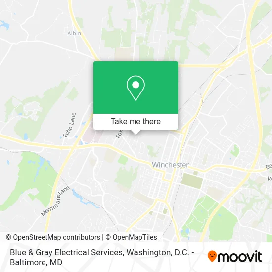 Blue & Gray Electrical Services map