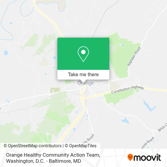Orange Healthy Community Action Team map