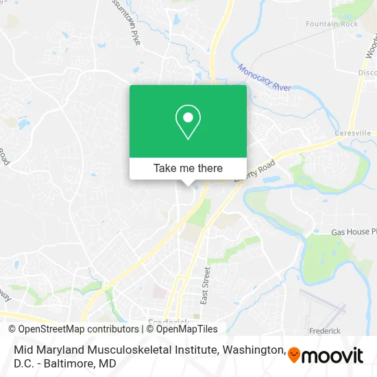 Mid Maryland Musculoskeletal Institute map
