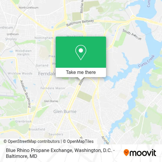 Blue Rhino Propane Exchange map