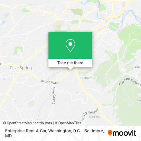 Enterprise Rent-A-Car map