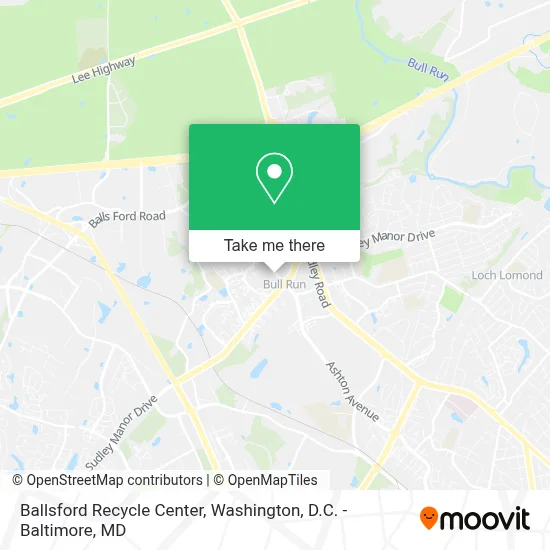 Ballsford Recycle Center map