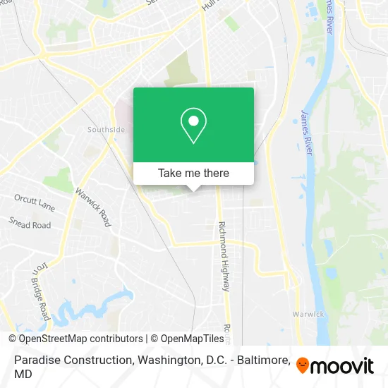 Paradise Construction map